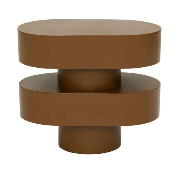 Side Table Ovaali | Golden Brown by URBAN NATURE CULTURE (side-table-ovaali-golden-brown)