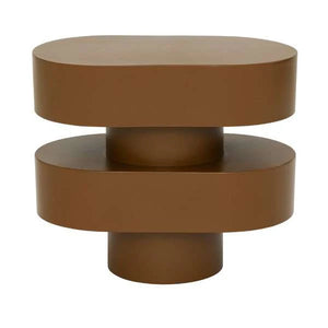 Side Table Ovaali | Golden Brown