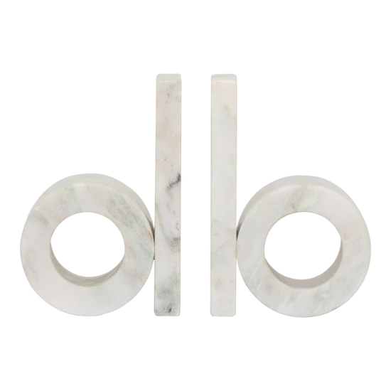 Orlin Bookend | White Marble by URBAN NATURE CULTURE (orlin-bookend-white-marble)
