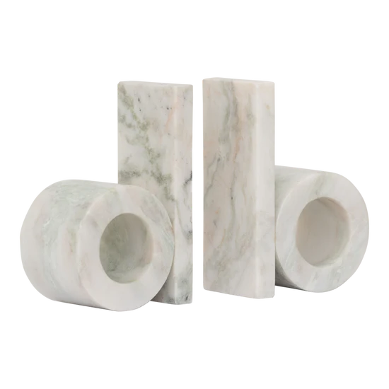 Orlin Bookend | White Marble by URBAN NATURE CULTURE (orlin-bookend-white-marble)