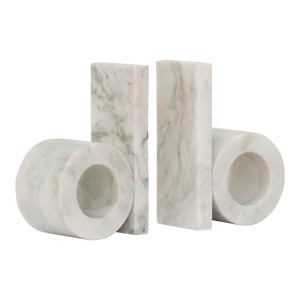 Orlin Bookend | White Marble by URBAN NATURE CULTURE (orlin-bookend-white-marble)