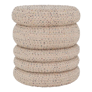 Cinco Ottoman | Tweed Multi Colour by URBAN NATURE CULTURE (cinco-pouf-tweed-multi-colour)
