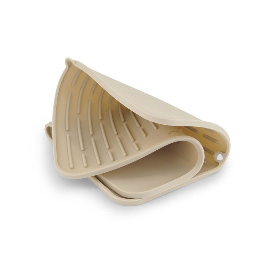 Folding Silicone Drying Mat L w/ Drainage Mouth | Sand by DESIGNSTUFF (folding-silicone-drying-mat-large-with-drainage-mouth-sand)