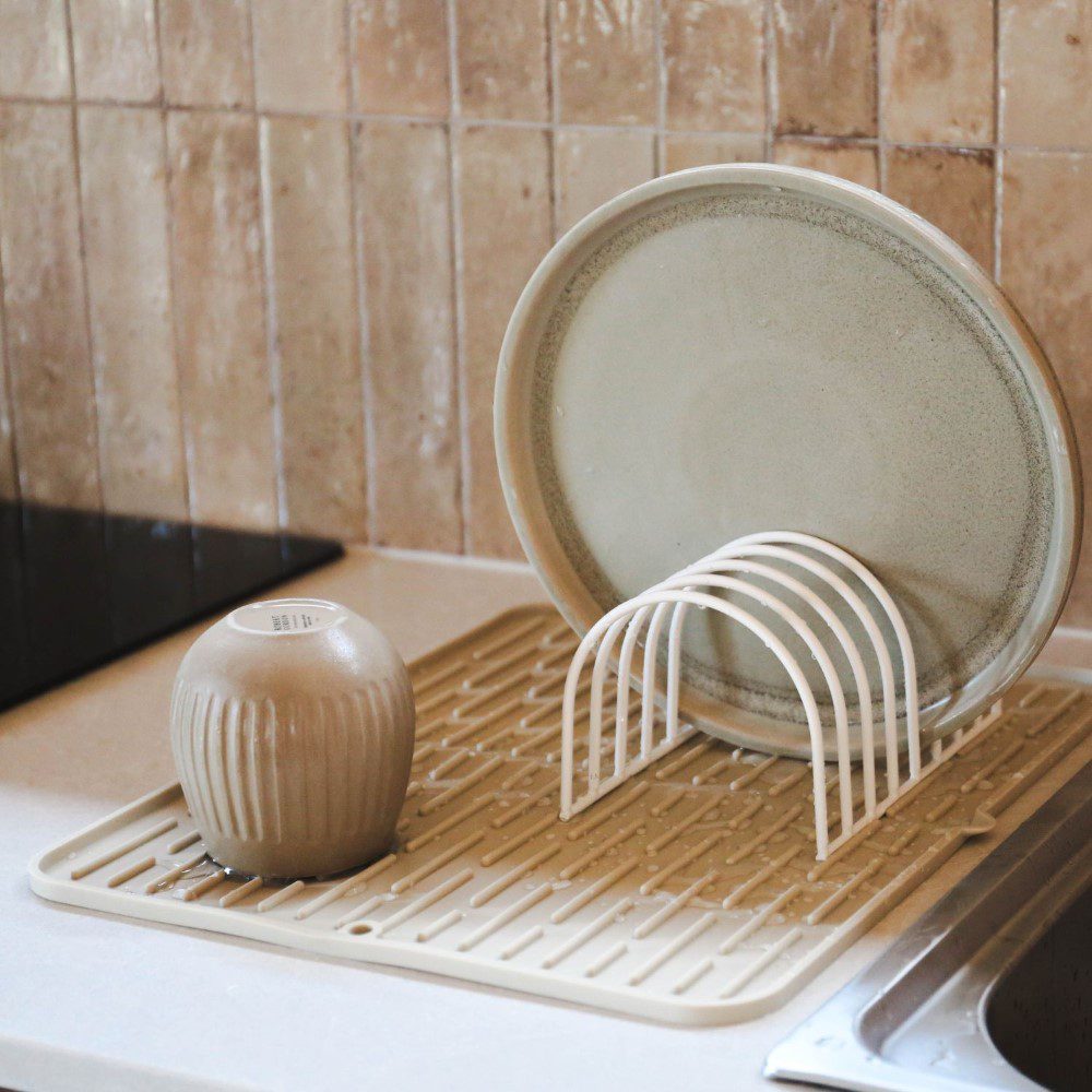 Dish Drainer | Set of 2 | White by DESIGNSTUFF (dish-drainer-set-of-2-white)
