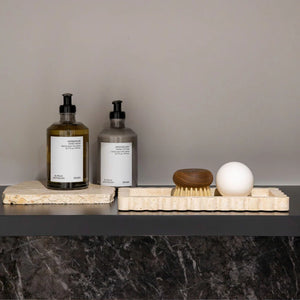 Palazzo Scalloped Bar | Beige Travertine