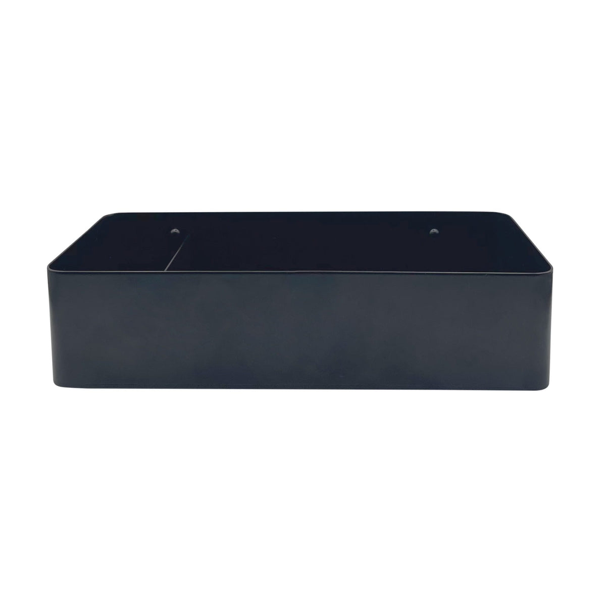 Storage Box With Divider | Black by DESIGNSTUFF (storage-box-with-divider-black)