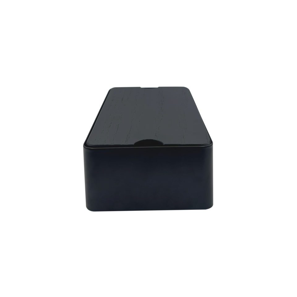 Storage Box With Divider | Black by DESIGNSTUFF (storage-box-with-divider-black)