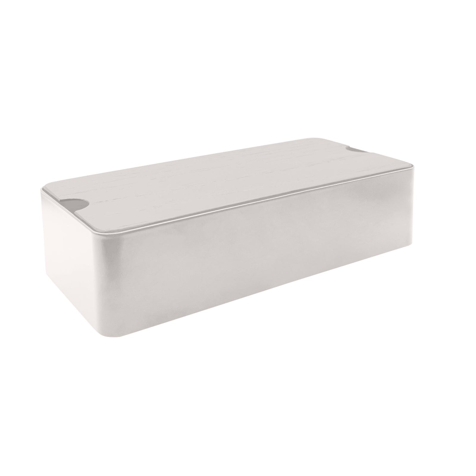 Storage Box With Divider | White by DESIGNSTUFF (copy-of-storage-box-with-divider-white)