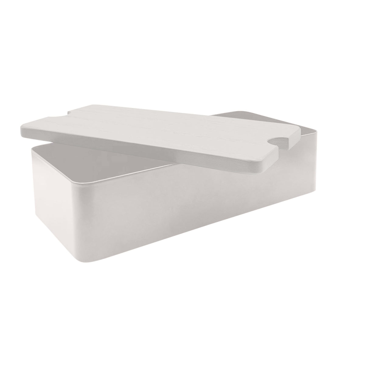 Storage Box With Divider | White by DESIGNSTUFF (copy-of-storage-box-with-divider-white)