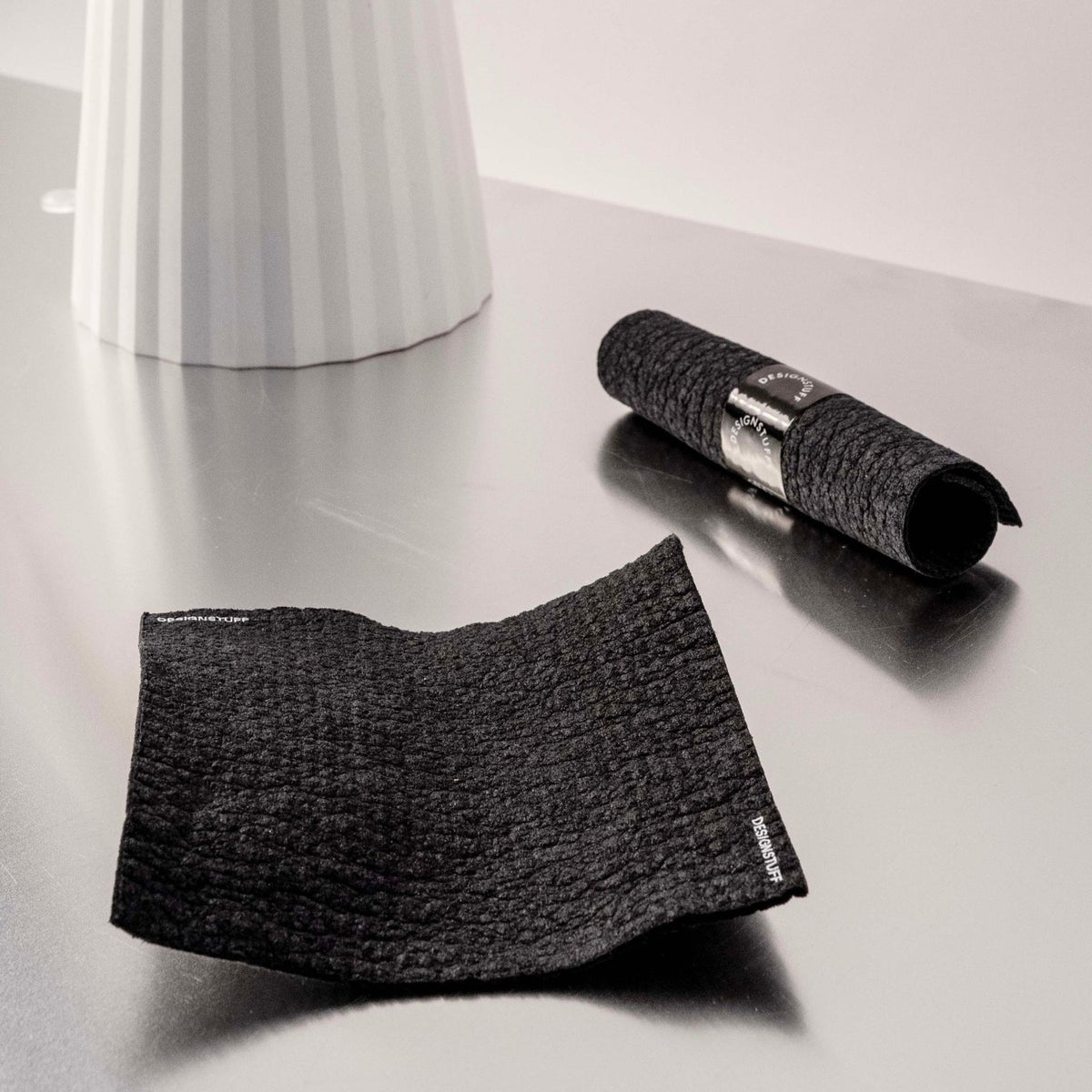 DESIGNSTUFF ETTA Compostable Dishcloth | Black | Set of 2