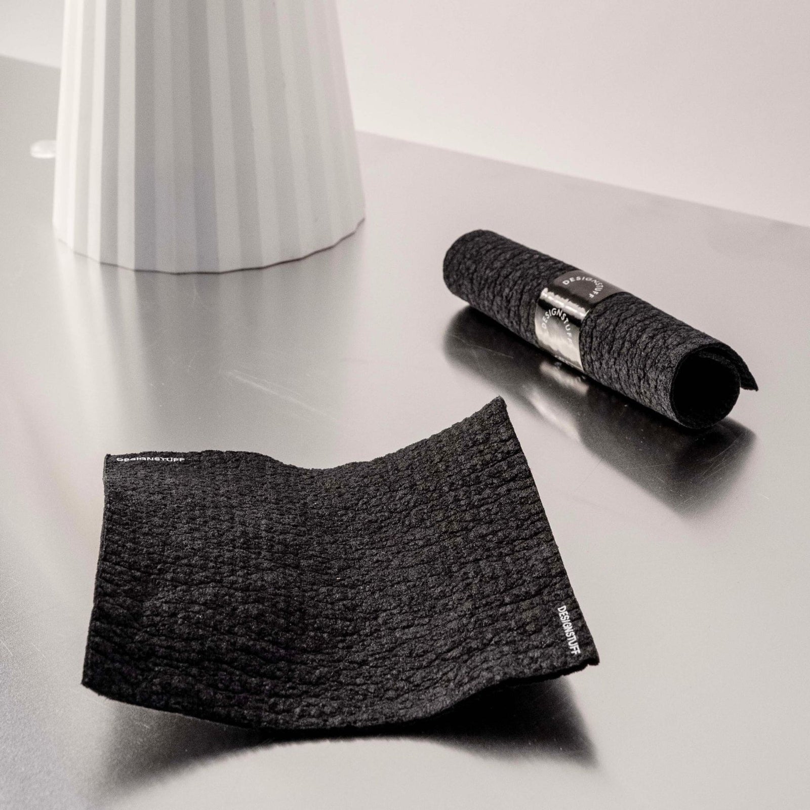 DESIGNSTUFF ETTA Compostable Dishcloth | Black | Set of 2