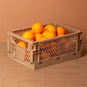 Slant Collapsible Crate | M | 33x25cm | Tuscany