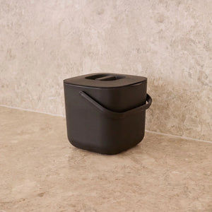 DESIGNSTUFF ETTA Compost Bin 7L, Black