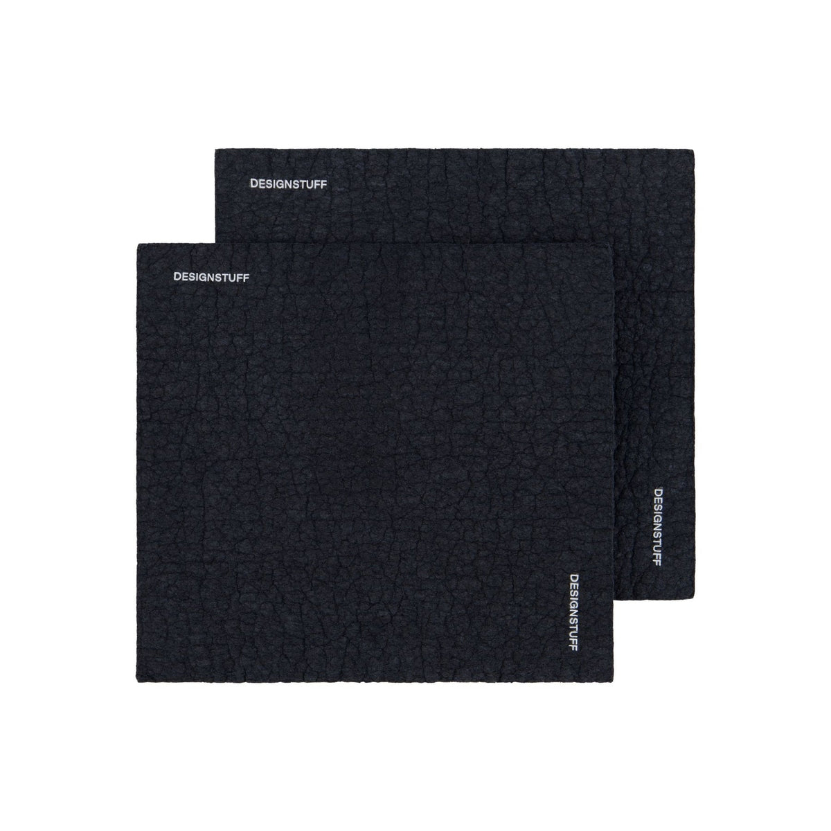 DESIGNSTUFF ETTA Compostable Dishcloth | Black | Set of 2