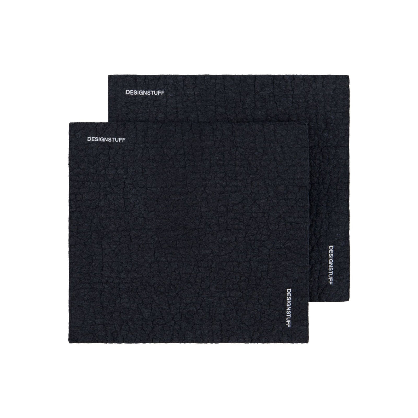 DESIGNSTUFF ETTA Compostable Dishcloth | Black | Set of 2