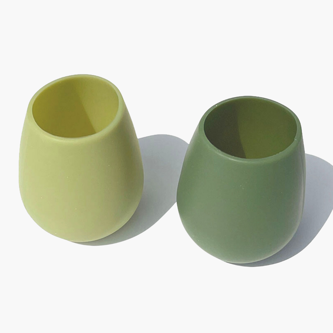 FEGG Silicone Tumblers | Sage+Olive by PORTER GREEN (fegg-unbreakable-silicone-tumblers-sage-olive)