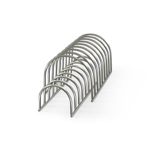 Dish Drainer | Set of 2 | Brushed Steel by DESIGNSTUFF (dish-drainer-set-of-2-brushed-steel)