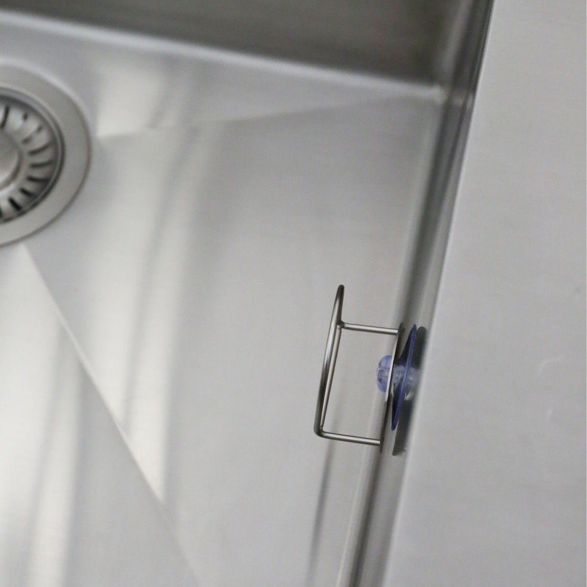 Sink Sponge Holder | Brushed Steel by DESIGNSTUFF (sink-sponge-holder-brushed-steel)