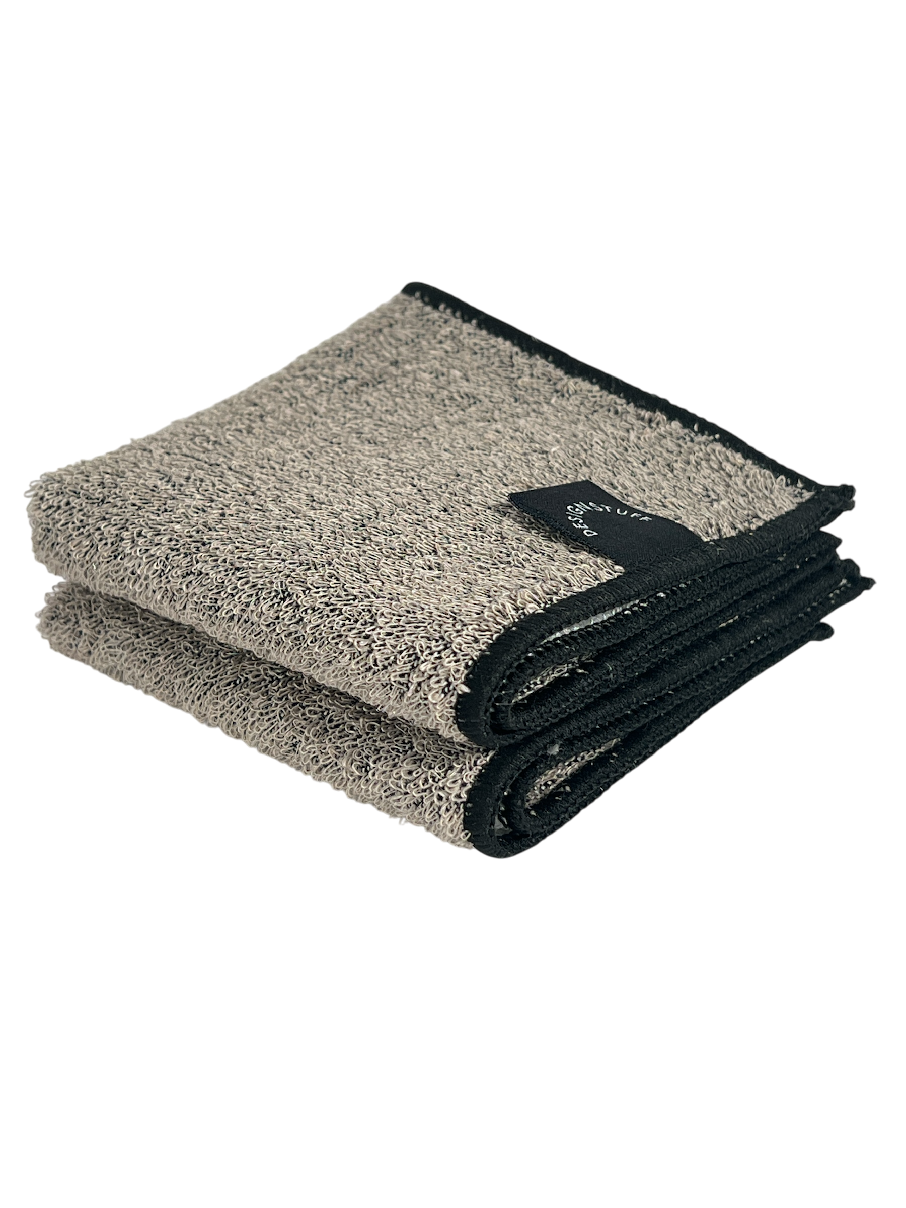 Hemp Marle Scourer & Bamboo Dishcloth | Black | (Set of 2) by DESIGNSTUFF (hemp-marle-scourer-bamboo-dishcloth-black-set-of-2)