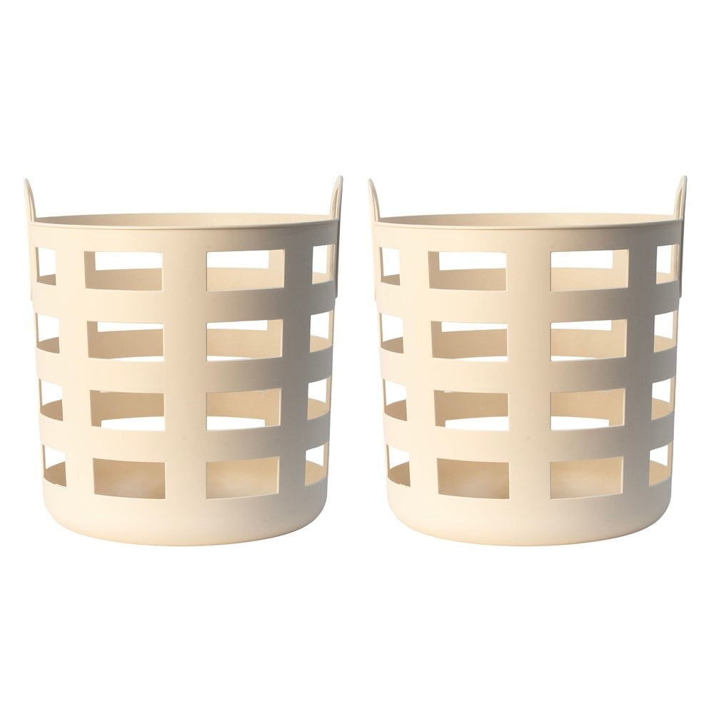 Storage and Laundry Basket L | Set 2 | Sand by DESIGNSTUFF (storage-and-laundry-basket-l-sand-set-2)