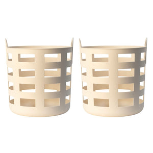 Storage and Laundry Basket L | Set 2 | Sand by DESIGNSTUFF (storage-and-laundry-basket-l-sand-set-2)
