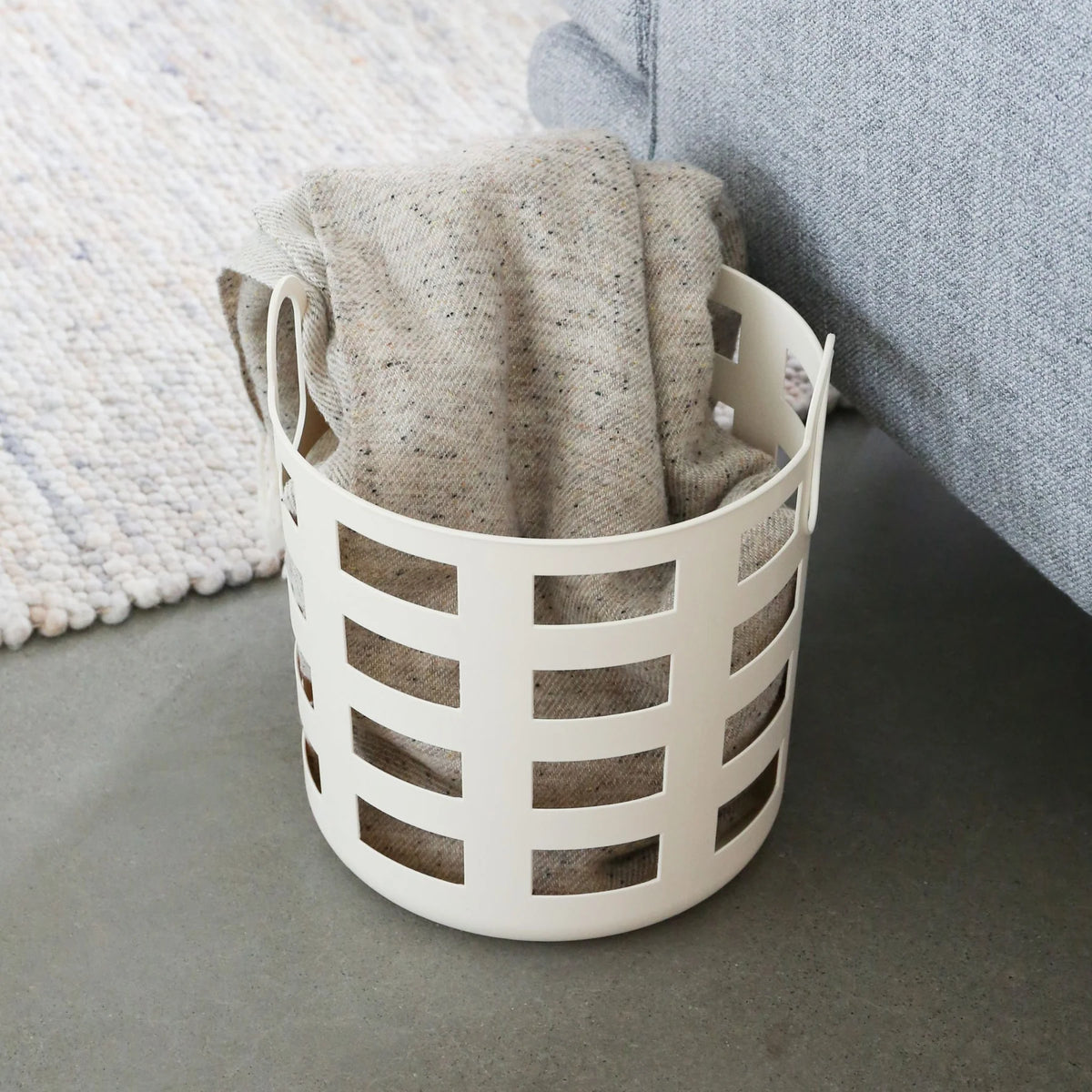 Storage and Laundry Basket L | Set 2 | Sand by DESIGNSTUFF (storage-and-laundry-basket-l-sand-set-2)