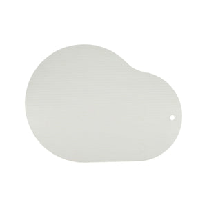 DesignStuff CURV Silicone Bath Mat Sand Grey 60 Cm