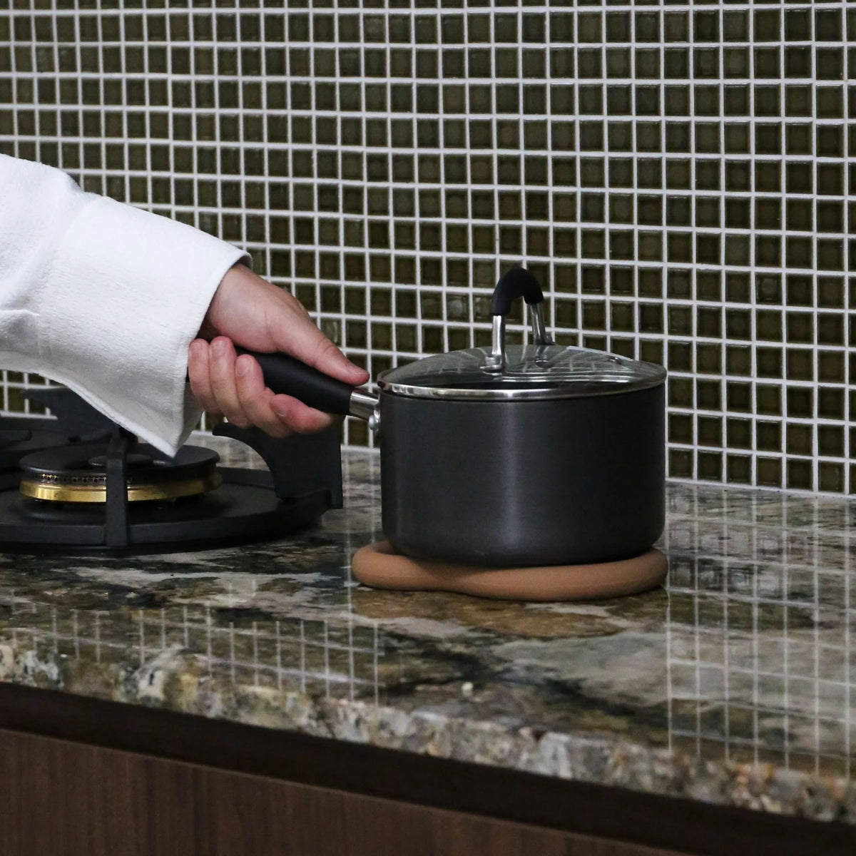 Curve Silicone Trivet | Camel