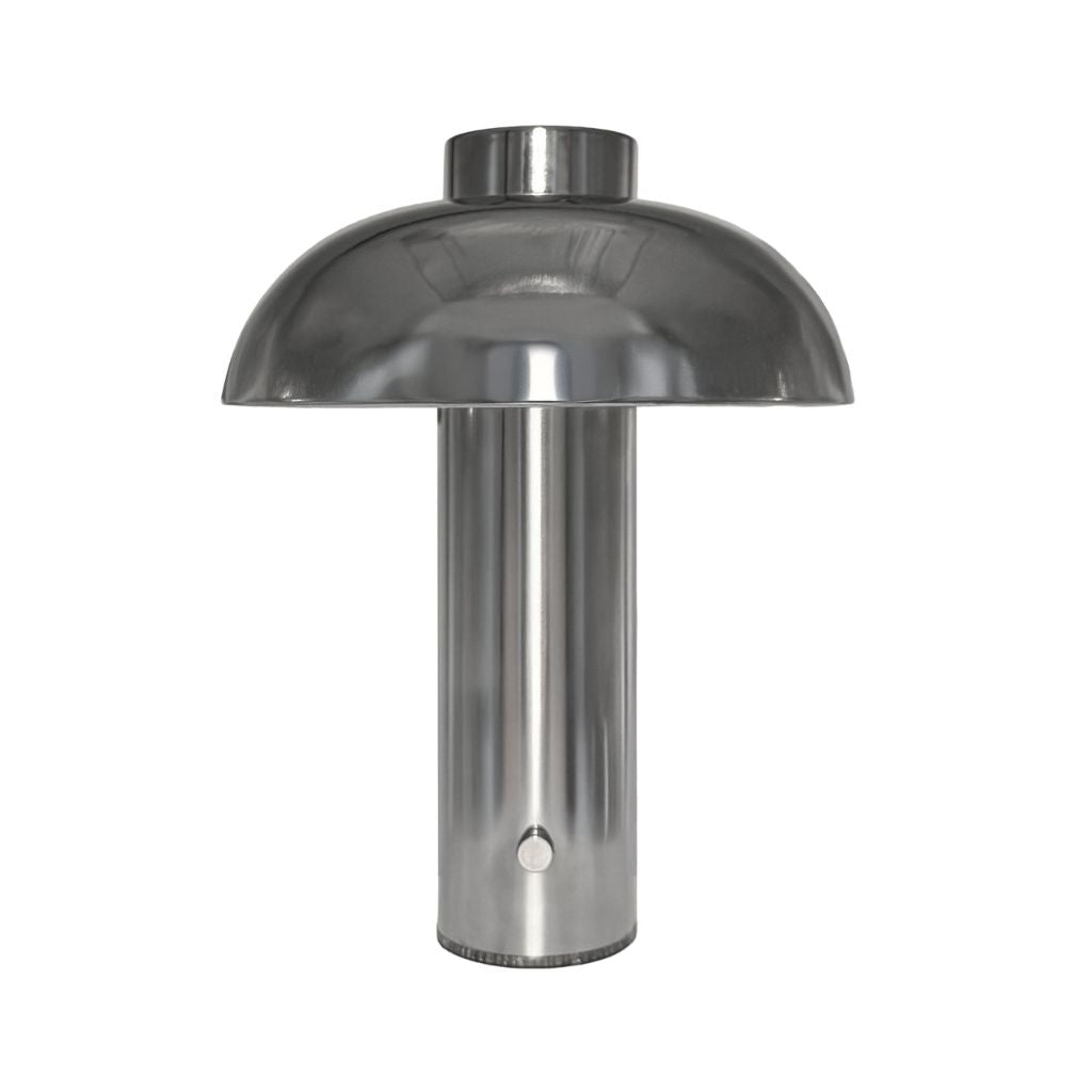 Elio Pillar Portable Lamp | Chrome/Chrome by DESIGNSTUFF (elio-pillar-portable-lamp-chrome-chrome)