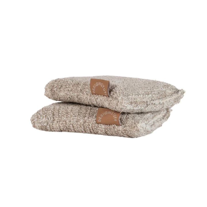 Hemp Marle Sponge | Camel (Set of 2) by DESIGNSTUFF (hemp-marle-sponge-camel-set-of-2)