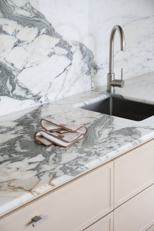 Hemp Marle Scourer & Bamboo Dishcloth | Camel | (Set of 2) by DESIGNSTUFF (hemp-marle-scourer-bamboo-dishcloth-camel-set-of-2)