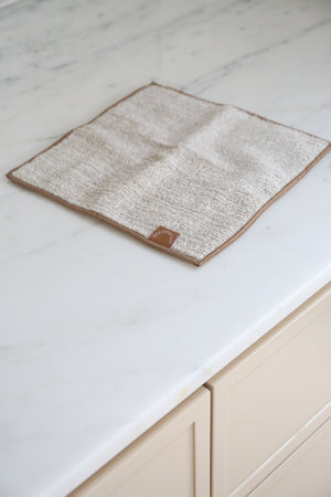 Hemp Marle Scourer & Bamboo Dishcloth | Camel | (Set of 2) by DESIGNSTUFF (hemp-marle-scourer-bamboo-dishcloth-camel-set-of-2)