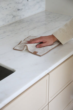 Hemp Marle Scourer & Bamboo Dishcloth | Camel | (Set of 2) by DESIGNSTUFF (hemp-marle-scourer-bamboo-dishcloth-camel-set-of-2)