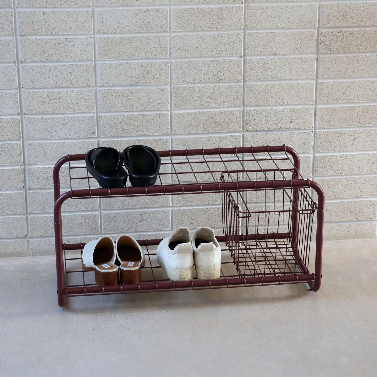 FORMA Shoe Rack | Burgundy