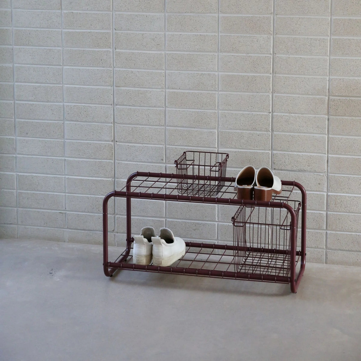 FORMA Shoe Rack | Burgundy
