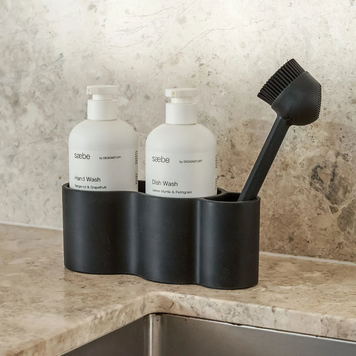 RUND Dish Brush | Silicone | Black