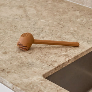 RUND Dish Brush | Silicone | Camel