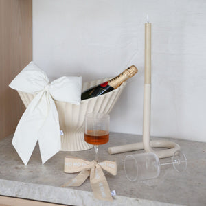 DesignStuff VIAH Tubular Candle Holder | Sand