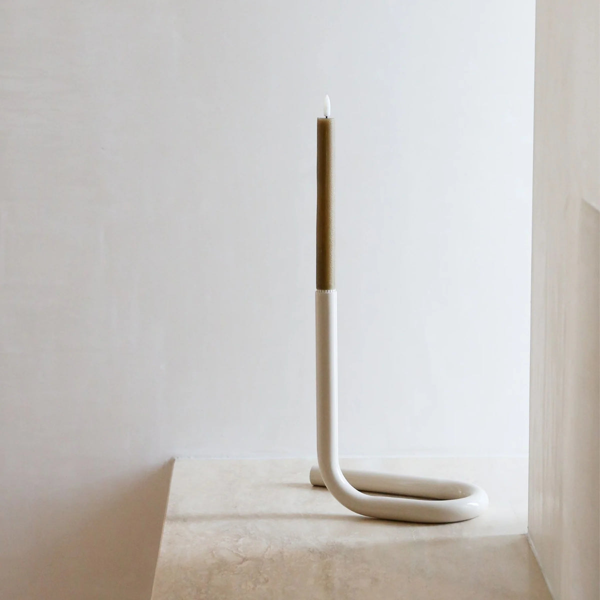 VIAH LED Candle Set of 2 | Fern