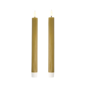 VIAH LED Candle Set of 2 | Fern