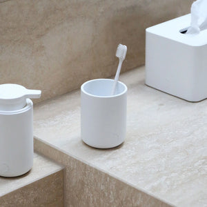 ARC Tumbler | Toothbrush Holder | White