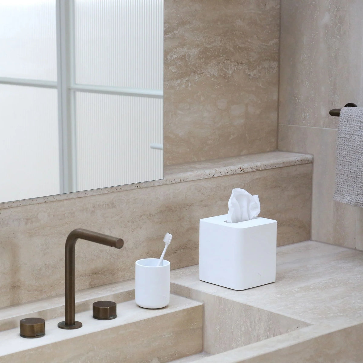 ARC Square Tissue Box | White