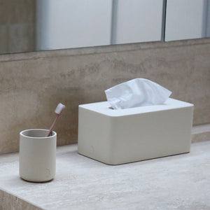 DESIGNSTUFF ARC Rectangle Tissue Box | Sand