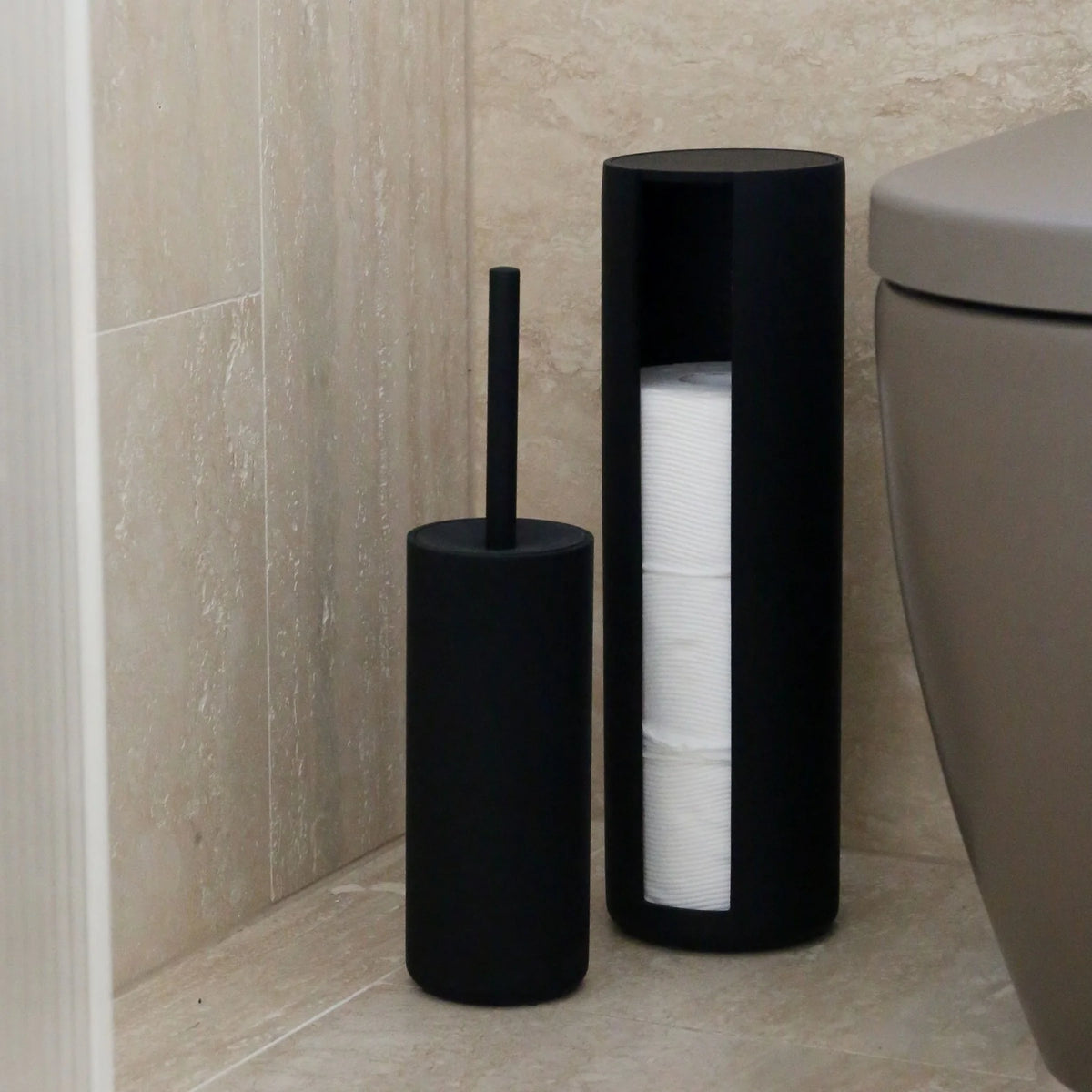 ARC Toilet Paper Storage Holder | Black