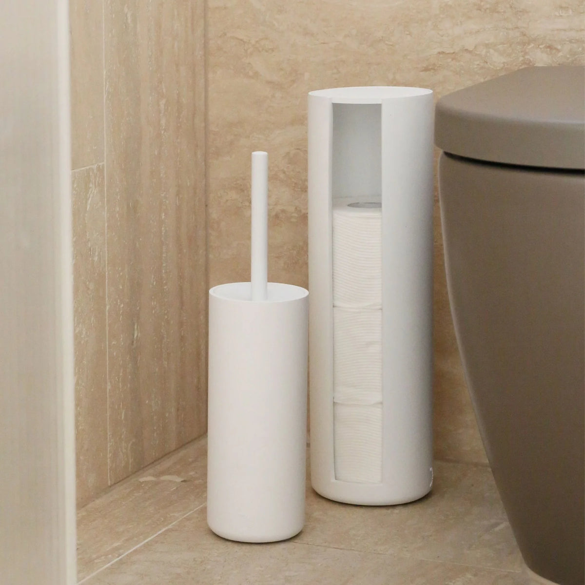 ARC Toilet Paper Storage Holder | White