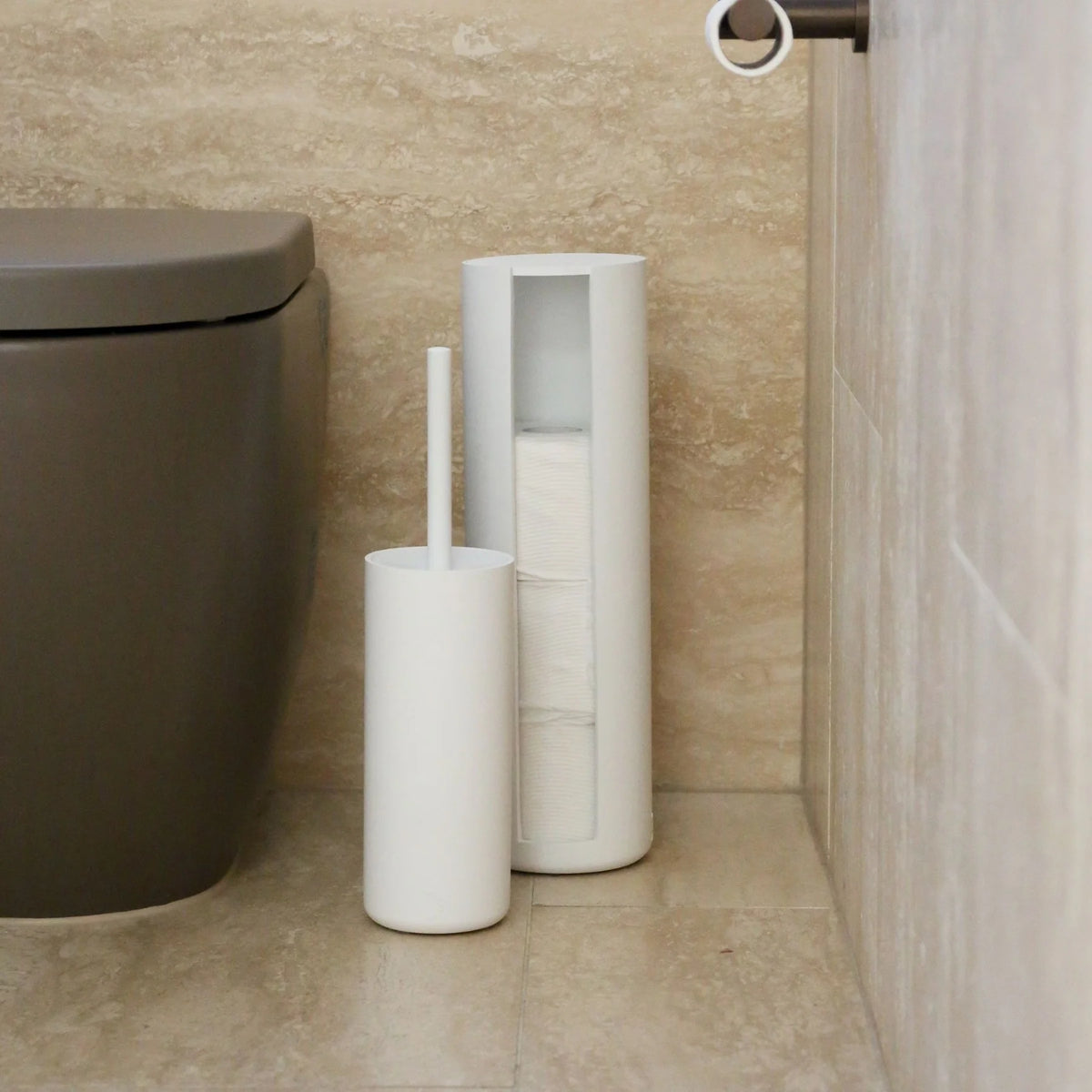 ARC Toilet Paper Storage Holder | White