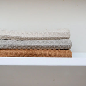 DESIGNSTUFF ENKEL STUDIO Wipe Dishcloth | Waffle Microfibre | Sand/Caramel/Light Grey (Set 3)