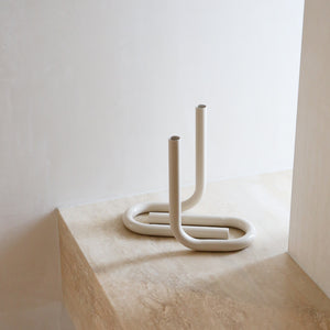 DesignStuff VIAH Tubular Candle Holder | Sand