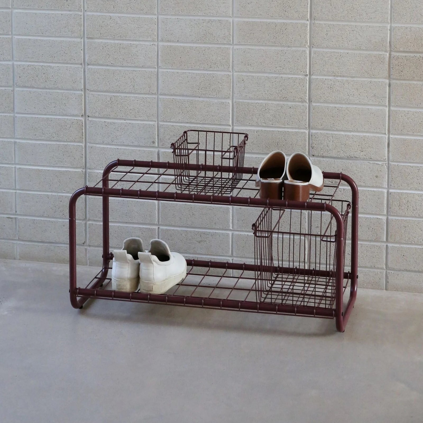 FORMA Metal Basket S | Burgundy