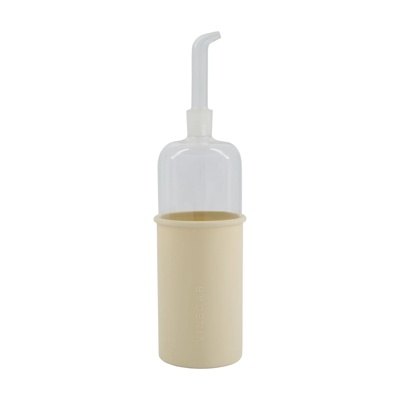 RUND Bottle for Vinegar | Glass/Silicone | 700ml |Sand